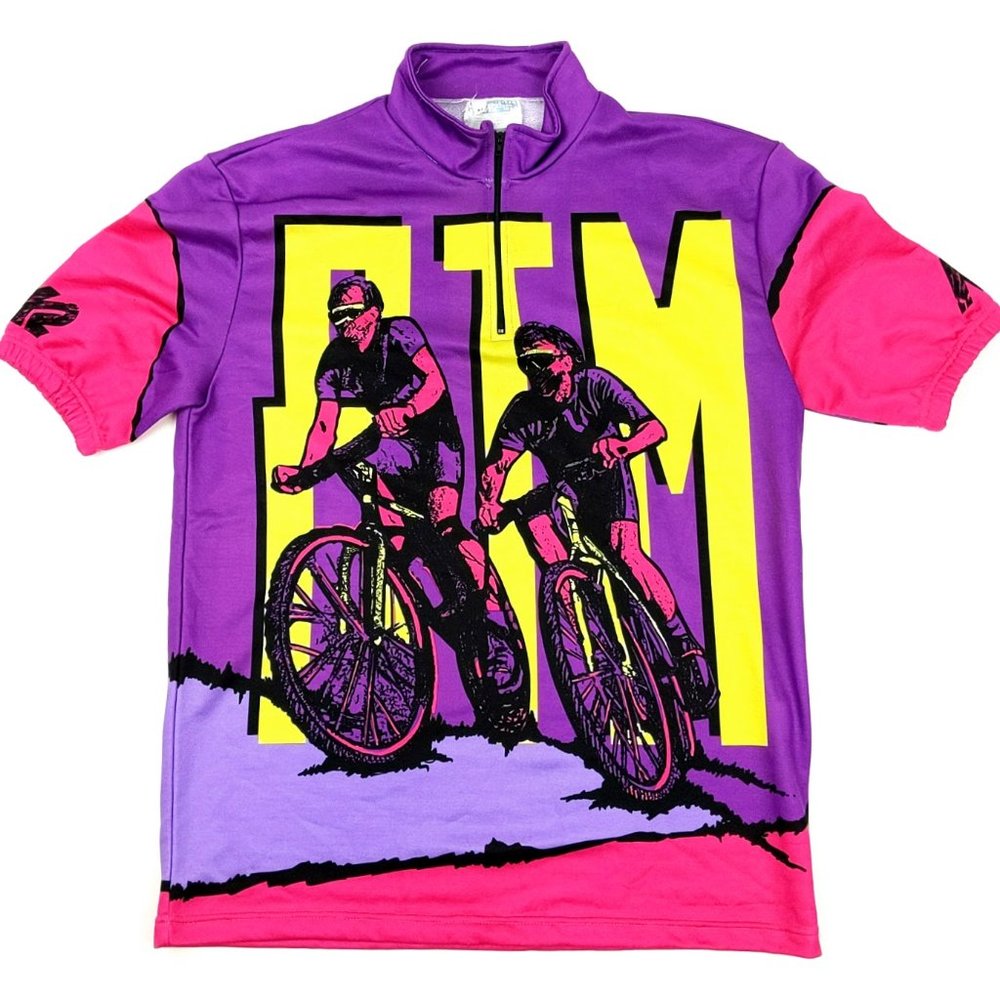 K2 MTB Men's Medium Vintage Cycling Zip Jersey